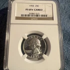 1955 Washington Quarter NGC PF 69*  CAMEO