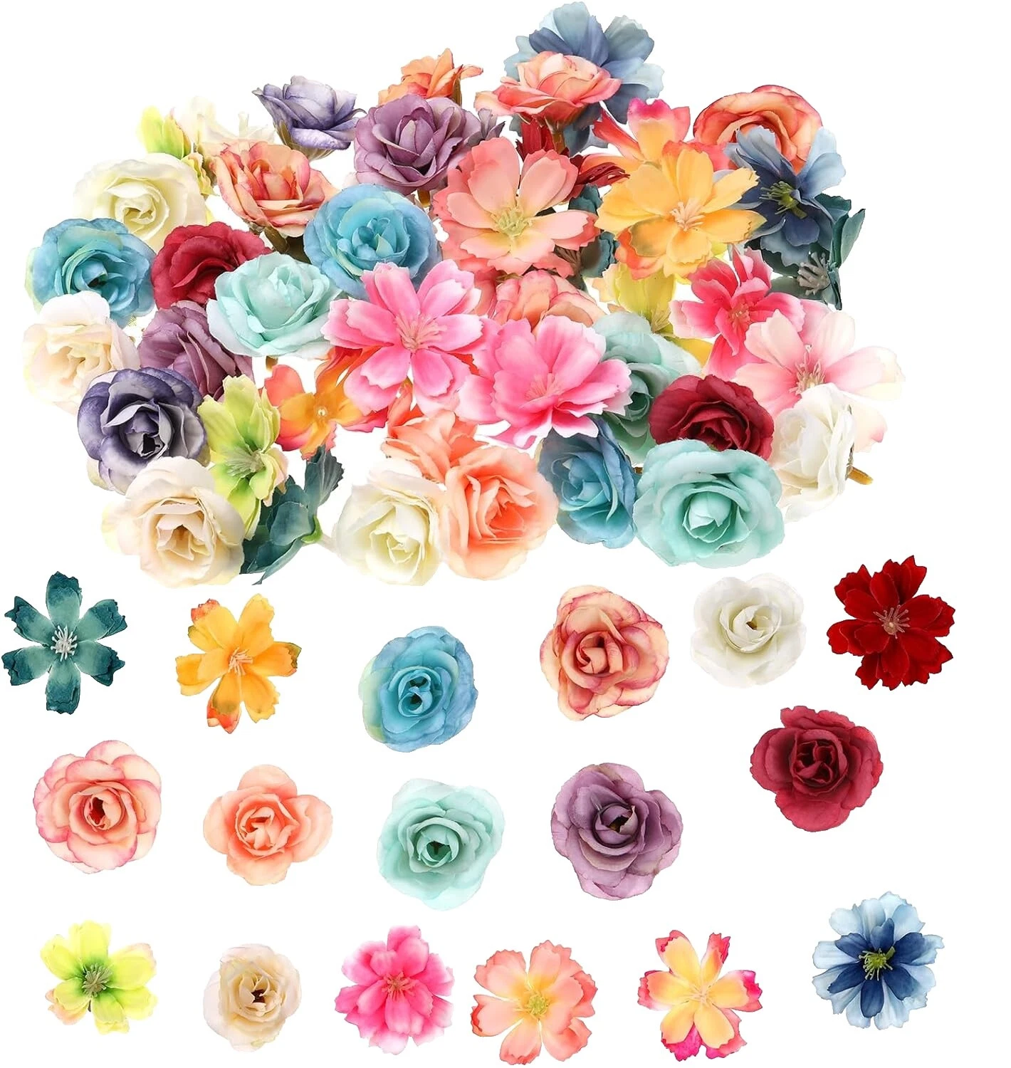 Tecidos de artesanato de rosa de seda