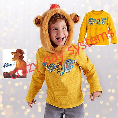 Disney Store Lion King The Lion Guard Pullover Coat Sz 2 Boys Sweatshirt Kion
