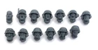 x13 40k - New Astra Militarum cadian shock troops heads helmets parts [bits]