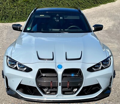 Echt dry Carbon Motorhaube Aufsatz Aero Flaps passt BMW M3 M4 G80 