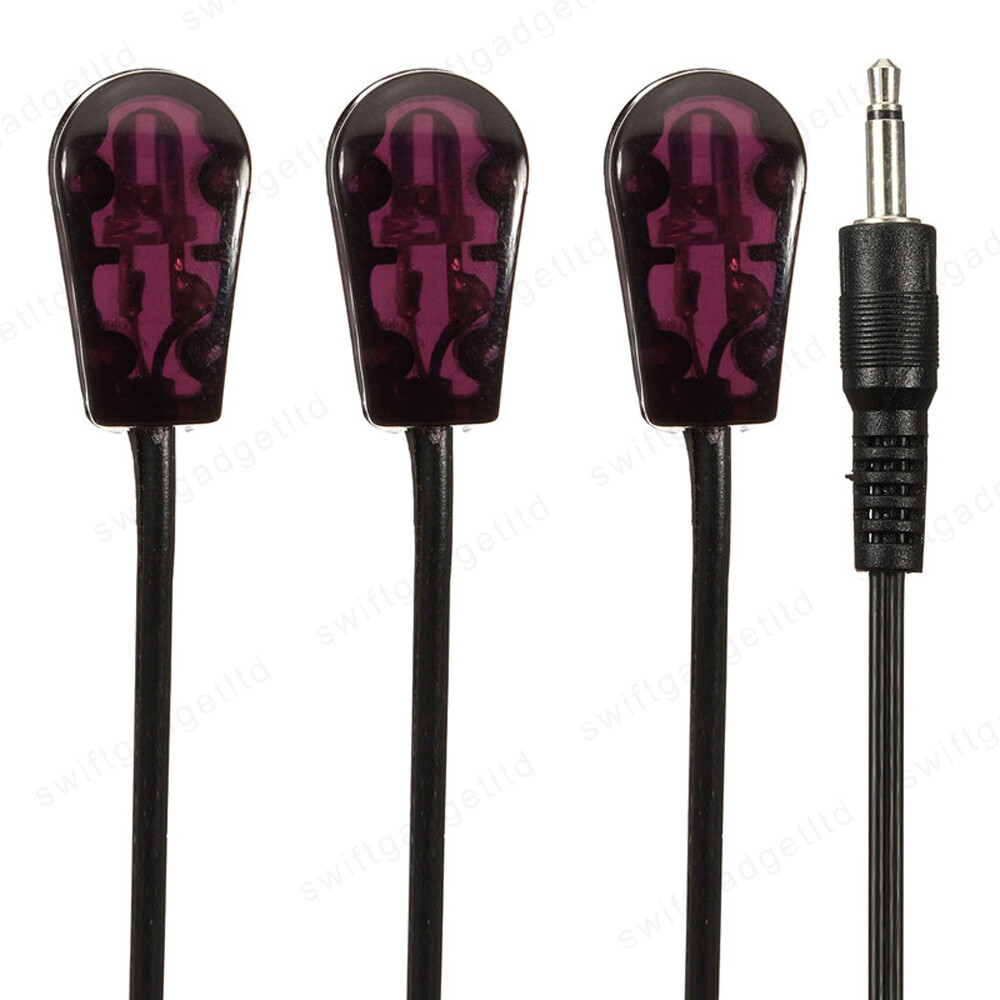 IR Infrared Emitter Extender Cable Triple 3 Eye 3.5mm Jack Transmitter
