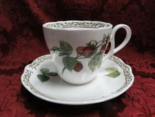Noritake Royal Orchard, 9416, Fruit, Vine Border: Cup & Saucer Set (s), 3 1/8"