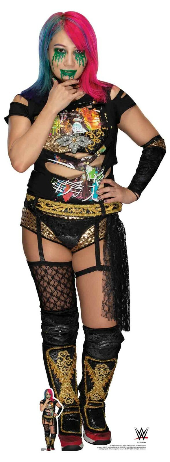 Asuka Official WWE Lifesize and Mini Cardboard Cutout / Standup / Standee