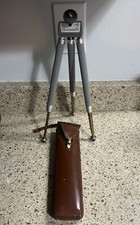 Vintage Camera Travel Tripod Bilora Biloret 2017 Germany w/ Leather Case 44"