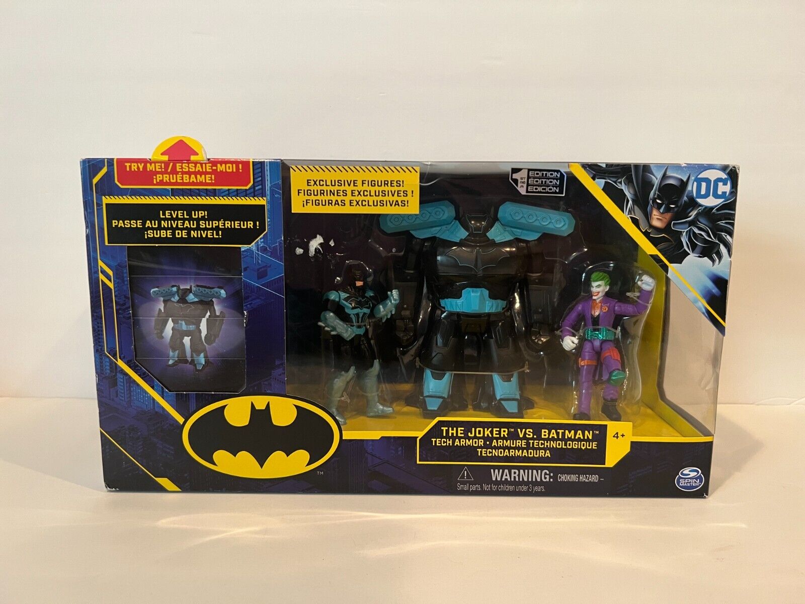 The Joker vs Batman Action Figure Set with Tech Armor - DC - Spinmaster - 1st Ed