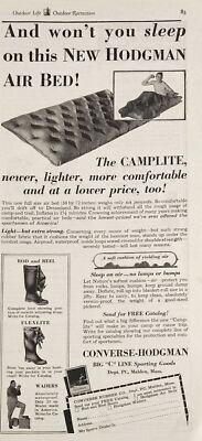 1930 Print Ad Converse-Hodgman Camplite Air Beds Malden,Massachusetts