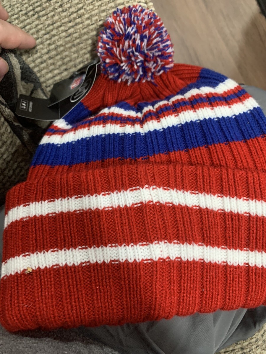 47 Brand NFL New England Patriots NFL Patch Red Cuff Knit Hat