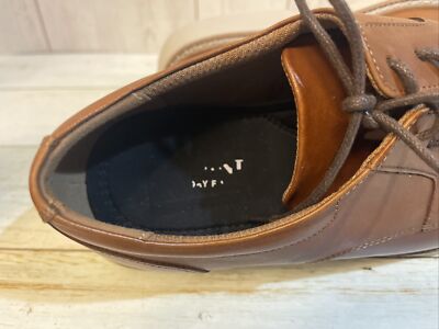 Alfani Marshall Tan Brown Leather Lace up Dress Oxfords Mens  display picture 1