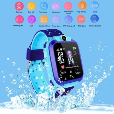 Kids Smart Watch SOS Call Phone Boys Girls Kids Gift Camera SIM GSM SOS Game UK