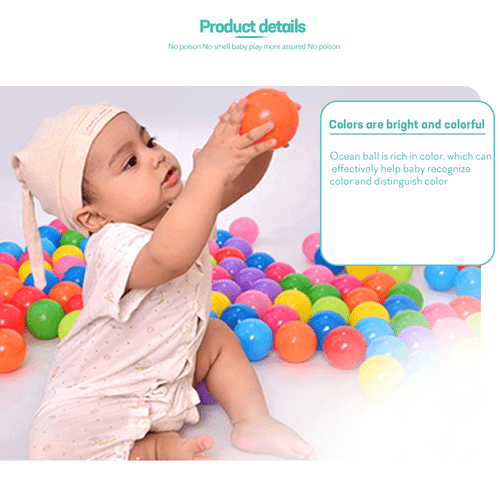 1000pcs Kids Ball Pit Ocean Balls Play Plastic Soft Toy Colourful Playpen Tent - Picture 9 of 18