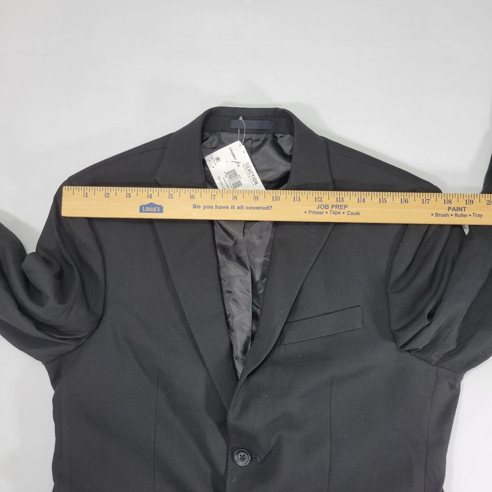 Kenneth Cole Reaction Men's Sport Coat Blazer Two Button Black Techni-Cole 38S - Image 2 of 4