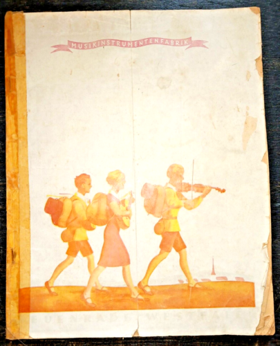 Antiker Musikinstrumenten Katalog, ca. 1931, Herfeld & Comp. Westf. - Foto 1 di 14