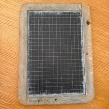 Vintage 2 Sided French Slate Board School Personal Chalk Board Slate 09022516