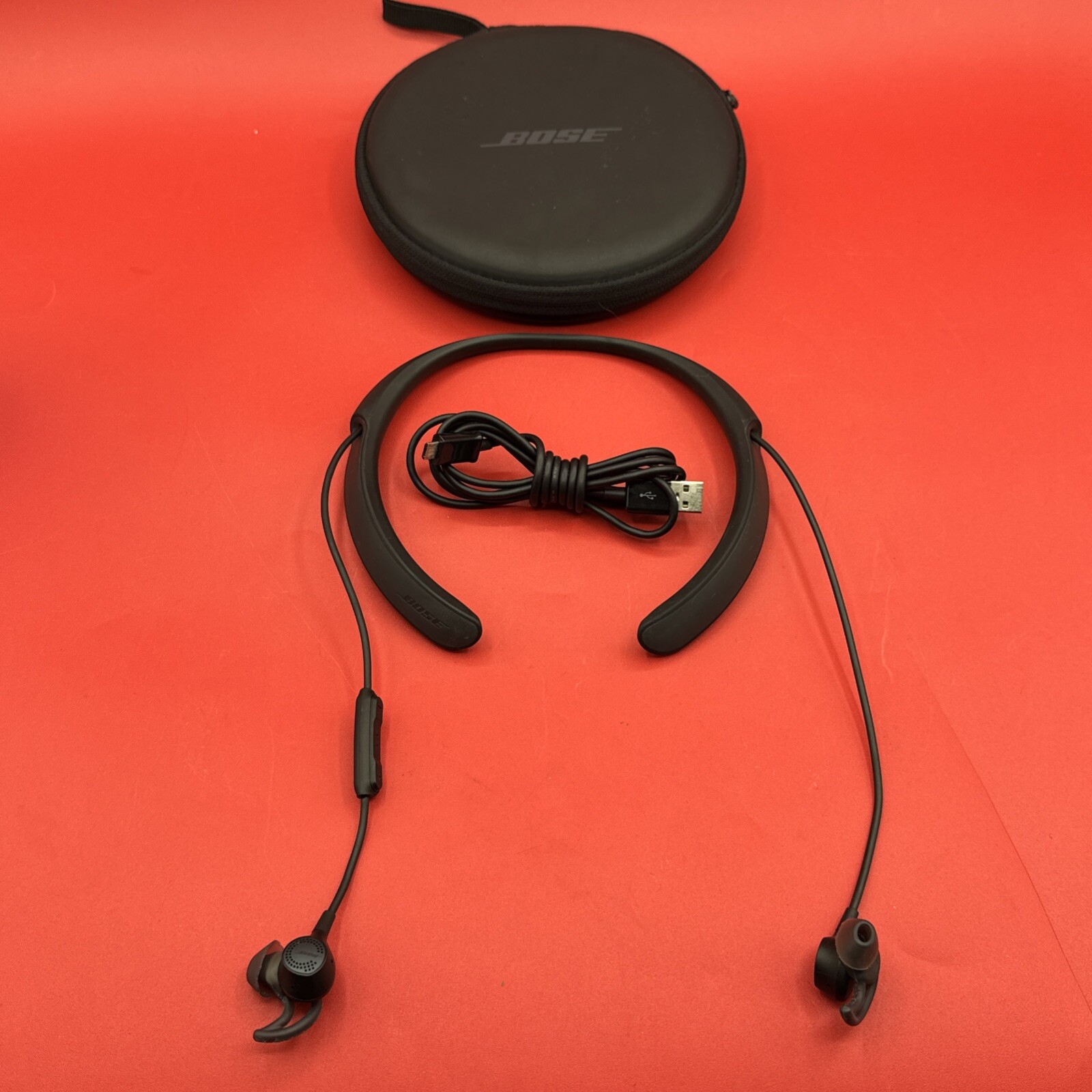 Bose AP2 Noise Cancelling Headphones w/ Case & Charger Tested & Fully Functional-image