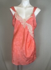VTG Gold Label VICTORIA'S SECRET Satin Floral Fairy Dress Nightie Ruched Medium