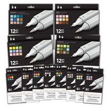Spectrum Noir ILLUSTRATOR Twin Nib Pen Sets 6 & 12 Packs ** SALE Upto 60% OFF **