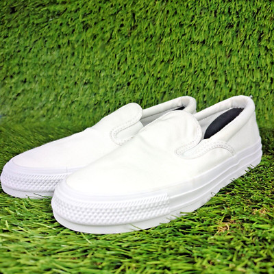 Converse Chuck Taylor All Star Low Top Slip On Women s 7, Double Gore White CTAS
