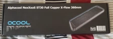 Alphacool NexXxos ST30 Full Copper X-Flow Radiator, 360mm, Triple Fan, Black