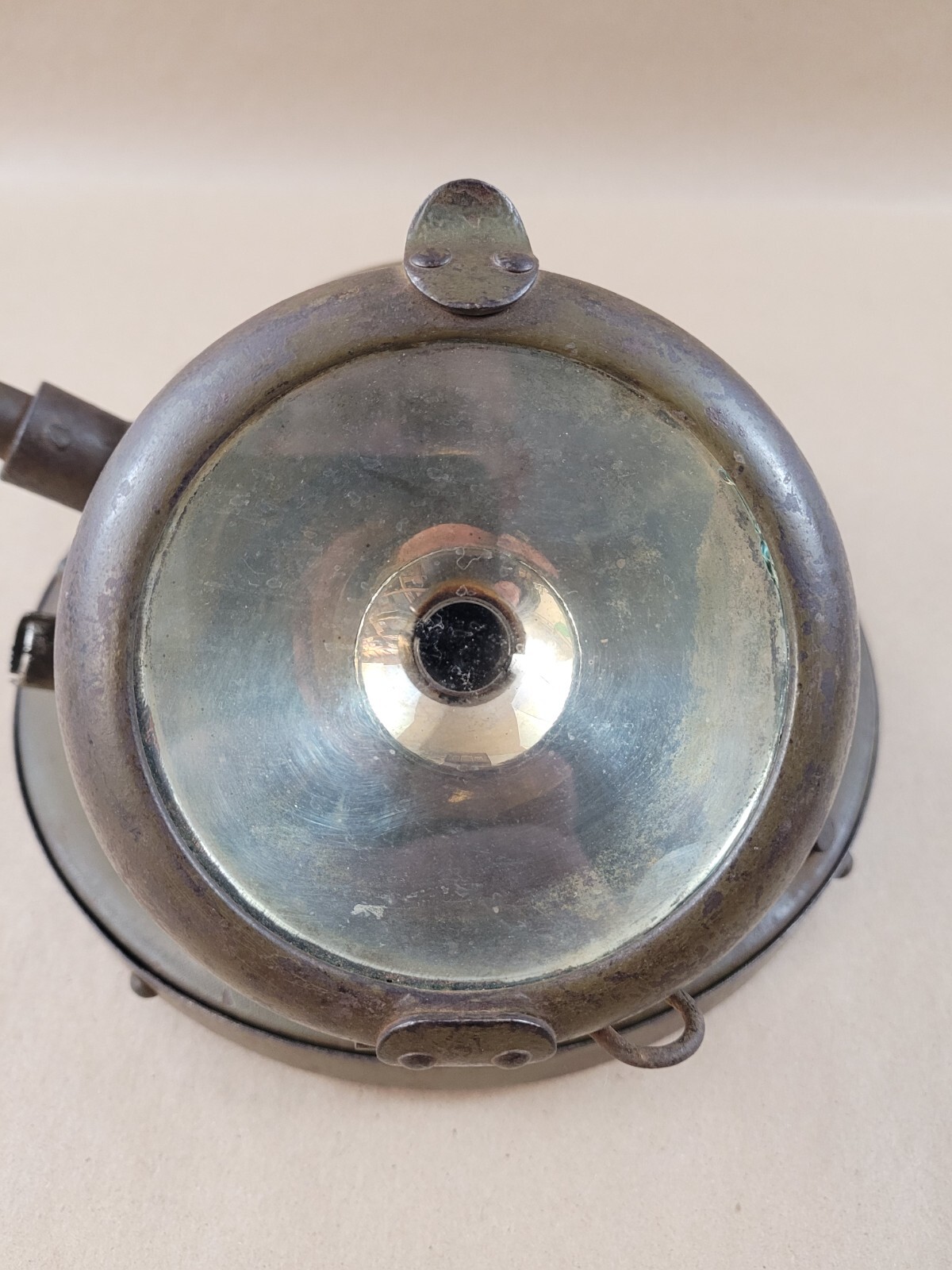 Vintage Victor Headlight Head Lamp w/Spotlight Search Light OD Green Military?