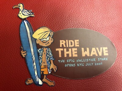Hollister Store New York City Opening Rarität Ride The Wave Pier Flyer 2009 Kult