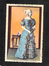A7073 USA Smithsonian Institution Dress of Sarah Childress Polk vintage postcard