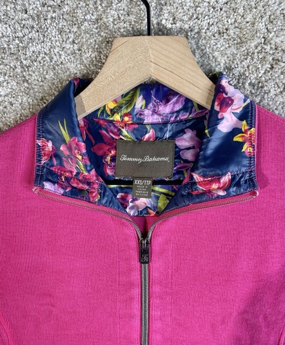 Tommy Bahama Sweatshirt Damen XXS Rosa Langarm Full Zip - Bild 3 von 5