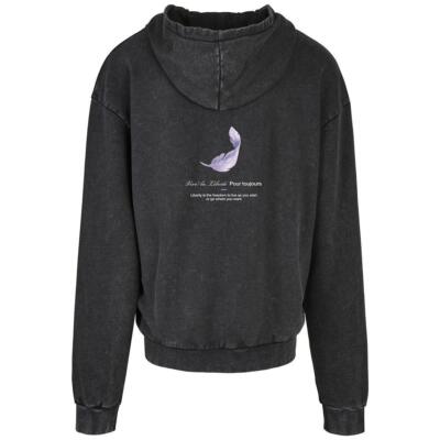 Mister Tee Vive la Liberte Oversize Hoody peace black Tauben