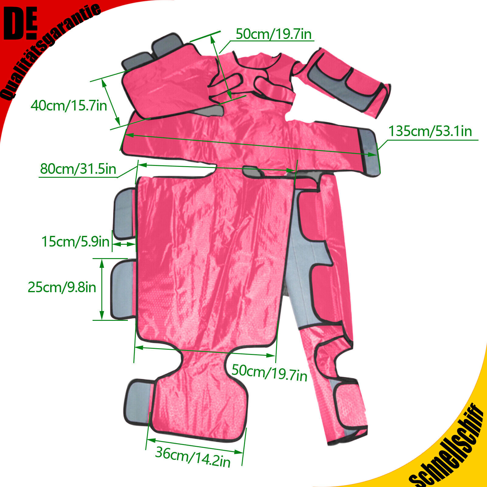 Máquina adelgazante presoterapia drenaje linfático cuerpo adelgazamiento masajeador 600W