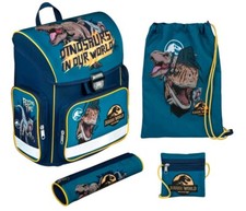 Jurassic World Schulranzen Tornister Set 4 tlg Rucksack Mäppchen usw. NEU ✅