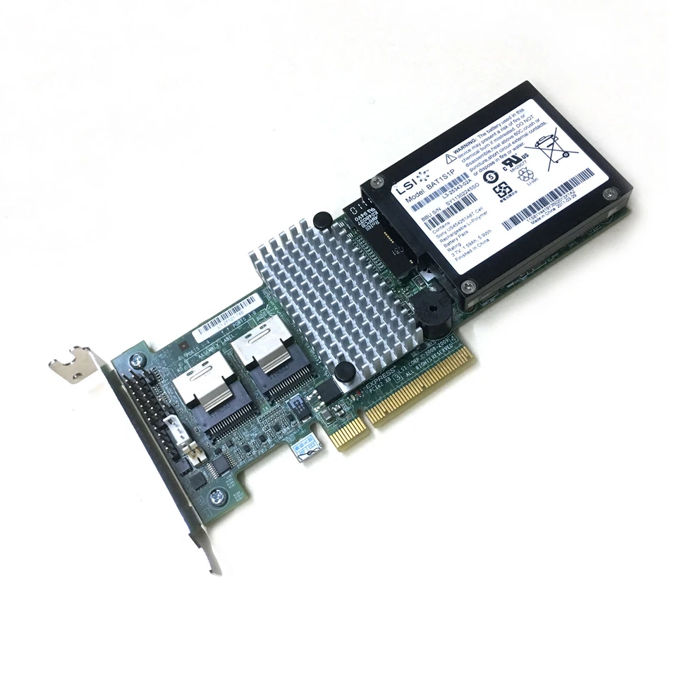 IBM M5015 / LSI 9260-8i SATA/SAS Controller RAID PCIe x8 + BAT1S1P battery - Image 2 of 4