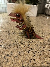 Coach Small Pink Mohawk Rexy Bag Charm Keychain Fob Dinosaur