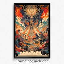 Thai Movie Poster - Colorless Reef (Thailand Psychedelic Art Retro Film Print)