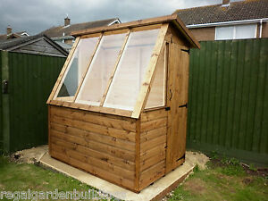 6x4 QUALITY T&amp;G WOODEN GREENHOUSE POTTING SHED eBay