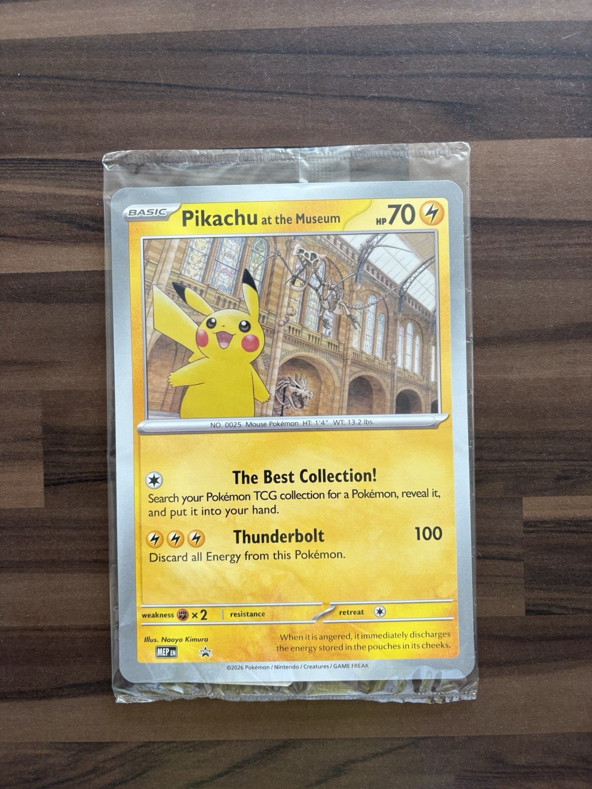Pikachu At The Museum Oversized Promo Card