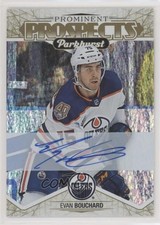 2018 Upper Deck Parkhurst Prominent Prospects Gold Evan Bouchard #PP-6 Auto 0zu