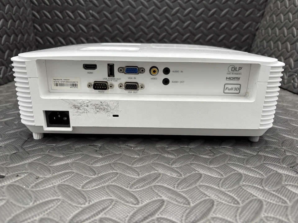 Proyector Optoma DLP de tiro corto, modelo W309ST potencia probada incluida Foto 3 de 4