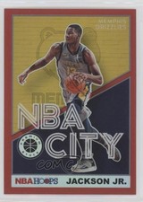 2019-20 Panini NBA Hoops Premium Stock NBA City Red Jaren Jackson Jr #10 0y89