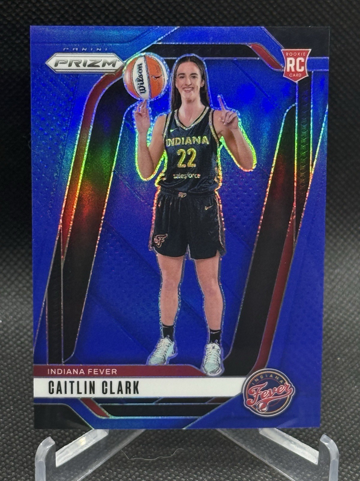 Caitlin Clark 2024 Panini Prizm WNBA Variation #145 Rookie RC BLUE /199 Fever