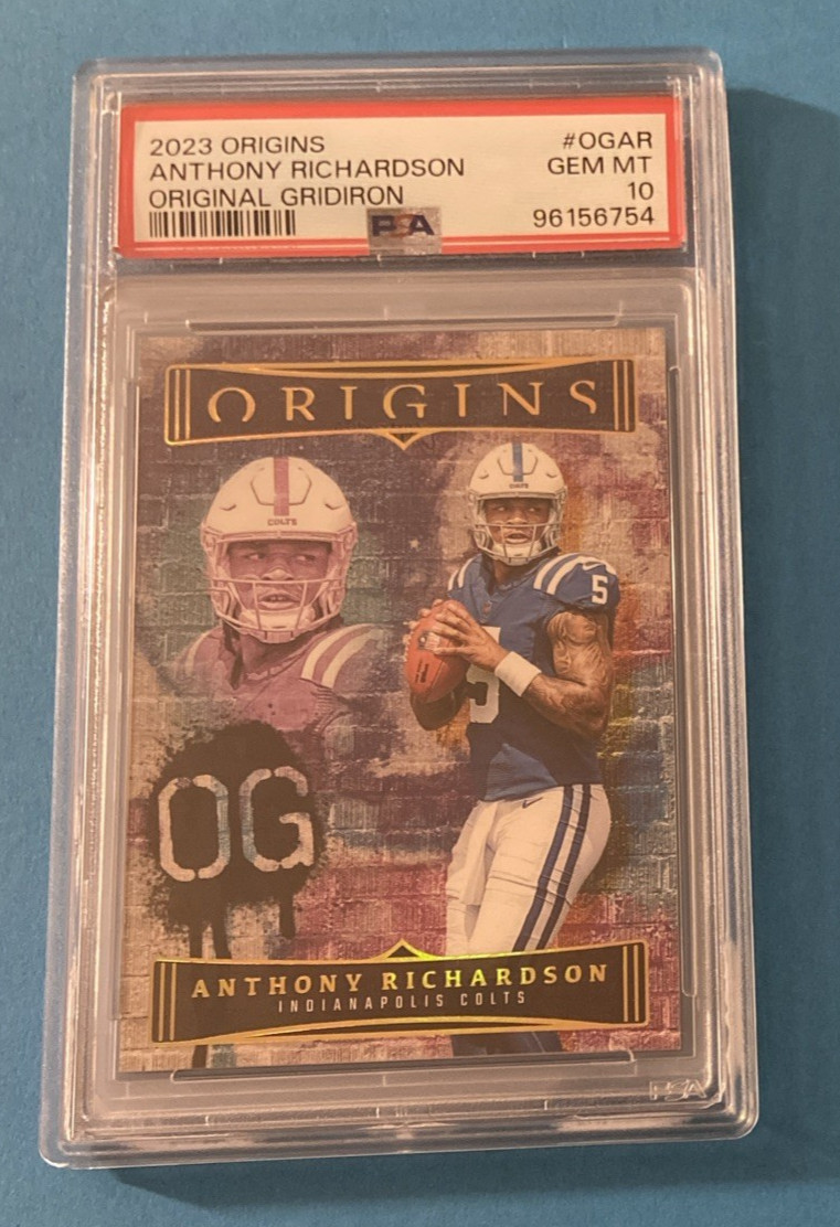 2023 Panini Origins #OGAR Anthony Richardson Rookie Original Gridiron PSA 10