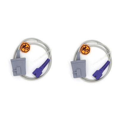 Fit For  Oximax Adult Soft-tip Spo2 Sensor Oximeter Pulse Probe 3ft ， 2Pcs
