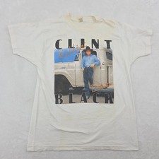 VTG 1989 Clint Black Killin’ Time Tour ‘90 Single Stitch Shirt Sz XL USA Made
