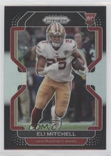 2021 Panini Chronicles Black Silver Prizm Elijah Mitchell Eli #PB-25 0sf0