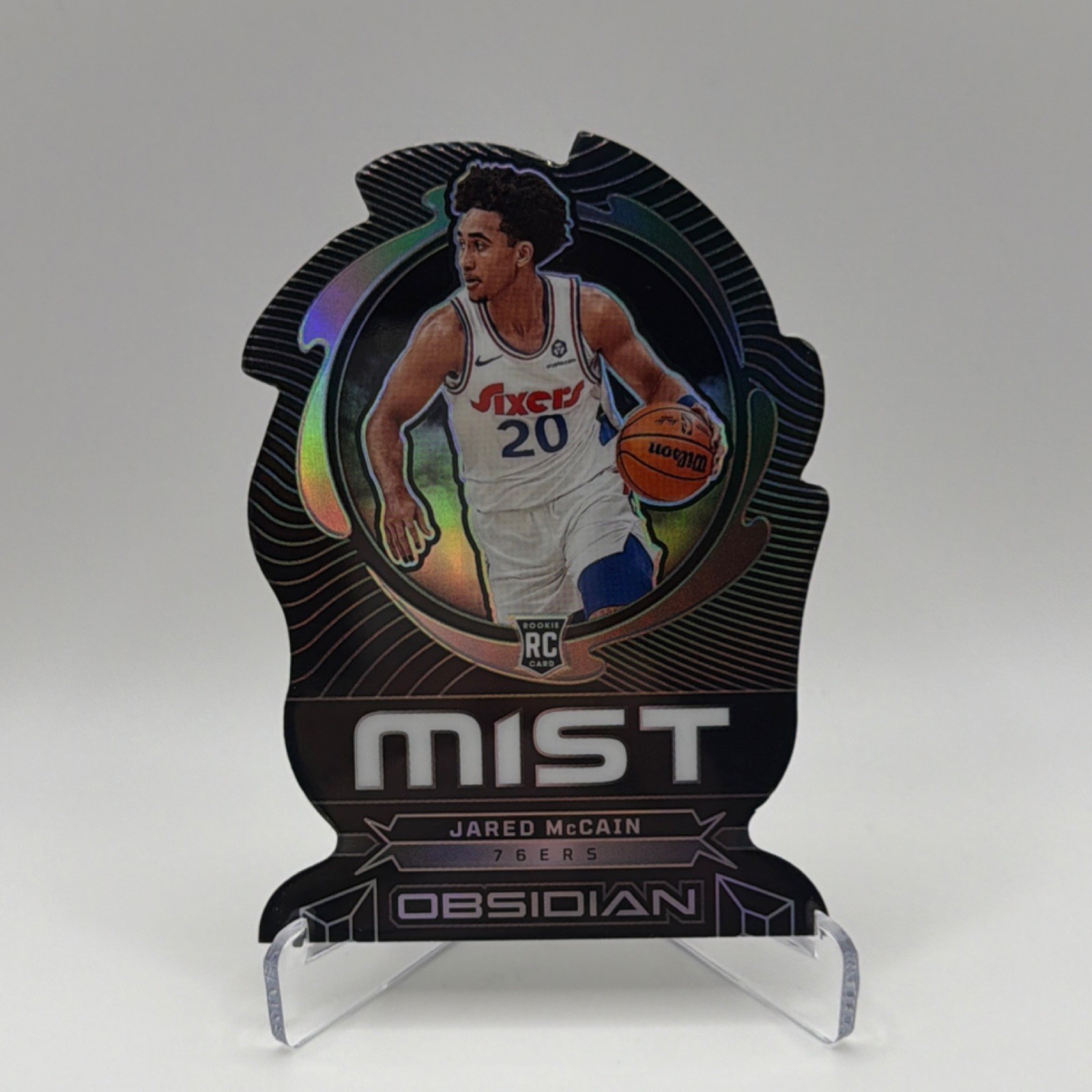 Panini Obsidian Jared McCain Mist Rookie #12 76ers NBA 2024-25 Case Hit!