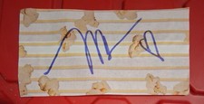 Mickey Rourke Iron Man 2 Autograph Authentic  Popcorn Thin Paper Cut