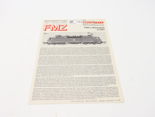 E1641 Fleischmann H0 Manual de instrucciones para locomotora eléctrica FMZ 64351 | Condition: Usado