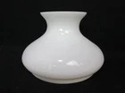 Vtg. 8" Milk Glass Hurricane Lamp Shade Oil Kerosene 6 3/4” Fitter 5 1/2” Tall