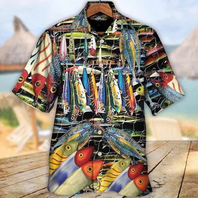 Fishing A Little Bait Catches A Big Fish   Hawaiian Shirt