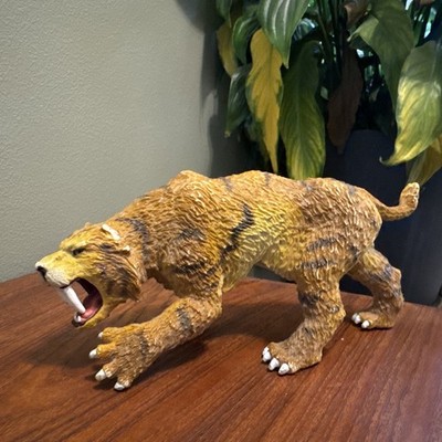 Rare Vintage ELC Smilodon Tiger Toy Figure