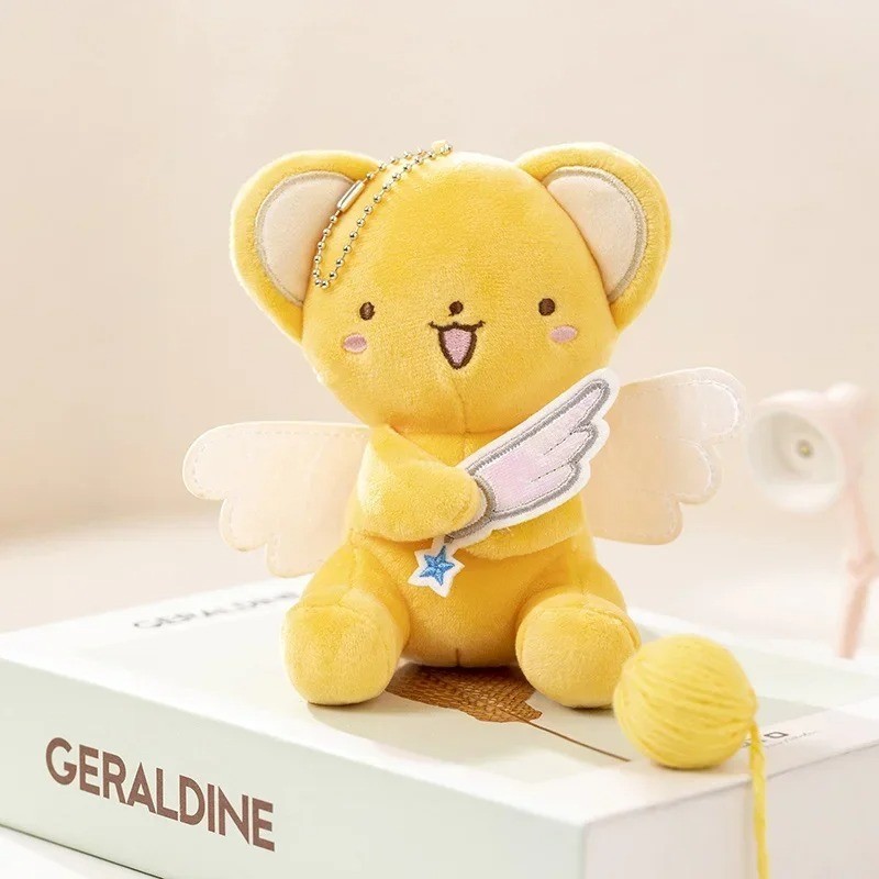 Llavero colgante de anime juguete de peluche Sakura Kero Cardcaptor de 13 cm regalo